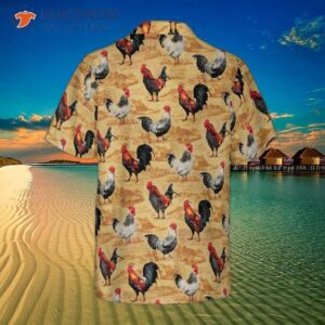 vintage chicken farm shirt for s hawaiian 1