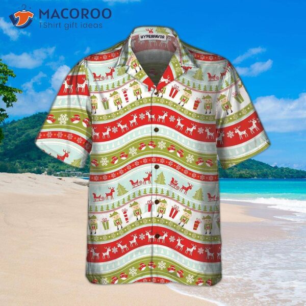 Vintage Christmas Elf Hawaiian Shirt, Funny Best Xmas Gift Idea