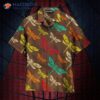 Vintage Colorful Dragonfly Hawaiian Shirts
