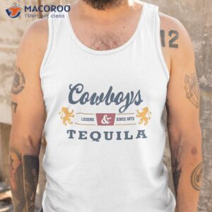 vintage cowboys and tequila western funny drinking shirt tank top