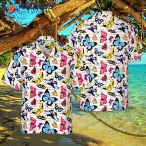 Vintage Exotic Hawaiian Butterfly Shirt