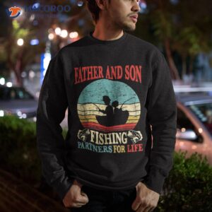 vintage father son fishing partners for life dad matching shirt sweatshirt