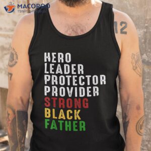 vintage fathers day strong african american black father shirt tank top