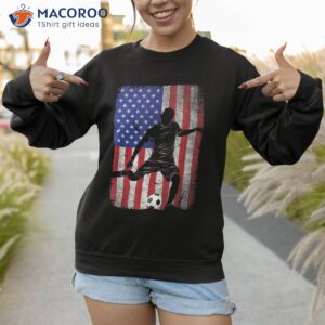 vintage funny soccer usa flag day happy july 4th graphics shirt sweatshirt