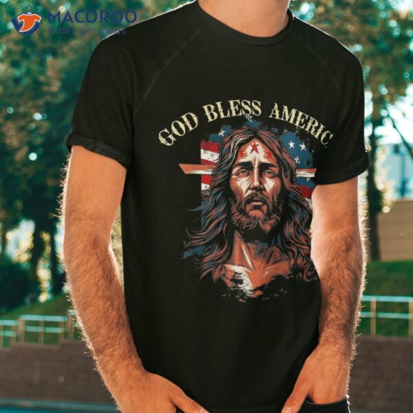 Vintage God Bless America Too 4th Of July Proud Shirt