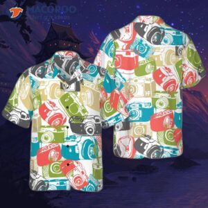 Vintage Hand-drawn Camera Hawaiian Shirt