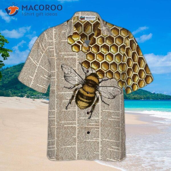 Vintage Honeybee Hawaiian Shirt