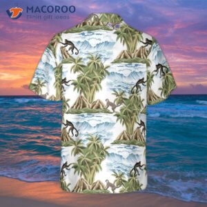 vintage island palm tree monkey hawaiian shirt 1