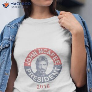 vintage john mcafee for president 2016 shirt tshirt