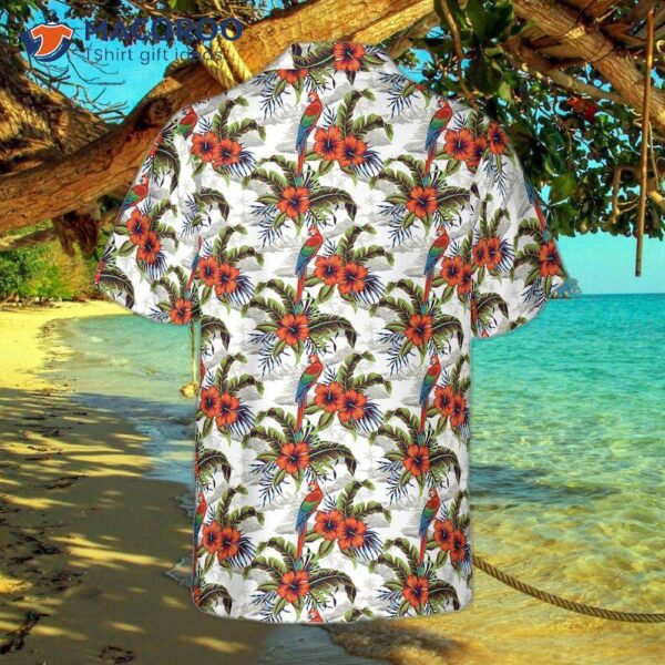 Vintage Macaw Parrot Island Hawaiian Shirt