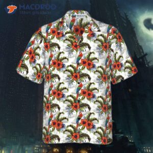 vintage macaw parrot island hawaiian shirt 3