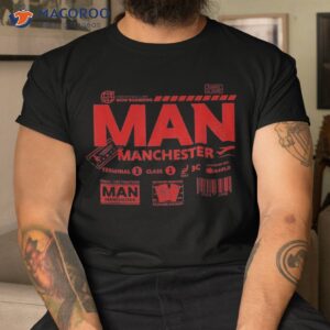 Vintage Manchester Man Airport Code Travel Day Retro Travel Shirt