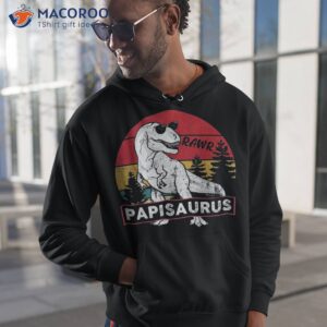 vintage papisaurus shirt papi saurus dinosaur gift dad hoodie 1