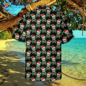 Vintage Pirate Santa Skull Hawaiian Shirt, Funny Christmas Best Gift For