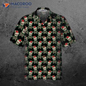 vintage pirate santa skull hawaiian shirt funny christmas best gift for 2
