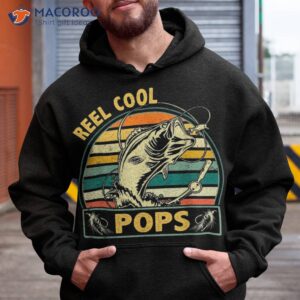 vintage reel cool pops fishing fathers day for grandpa dad shirt hoodie