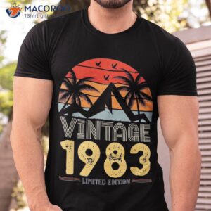 Vintage Retro 1983 Shirts Limited Edition 40th Birthday Shirt
