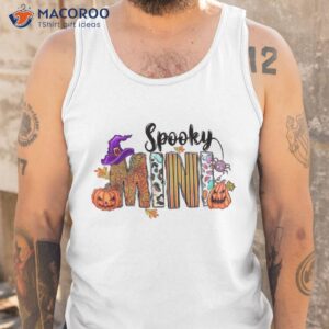 vintage retro groovy ghost pumkin spooky mini halloween shirt tank top