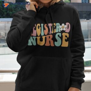 vintage retro groovy registered nurse rn nursing day shirt hoodie