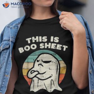 Vintage Retro This Is Boo Sheet Halloween Pumpkin Ghost Shirt