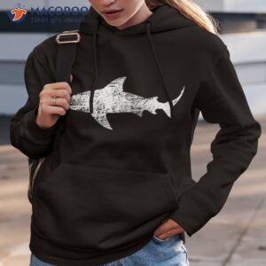 vintage shark silhouette hammerhead tiger shirt hoodie 3