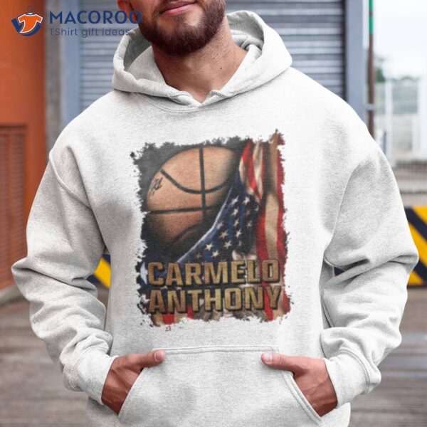 Vintage Styles Basketball Carmelo American Flag Shirt