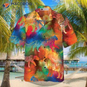 vortex paradise tiger hawaiian shirt 3