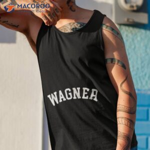 wagner college font curved shirt tank top 1