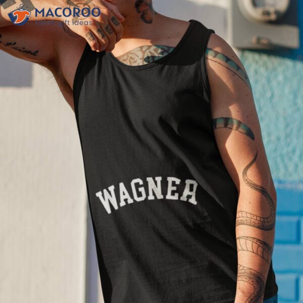 Wagner College Font Curved Shirt