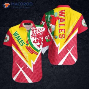 Wales Will Be Champions Of The Football Cup, Wearing Pink And Yellow Hawaiian Shirts.