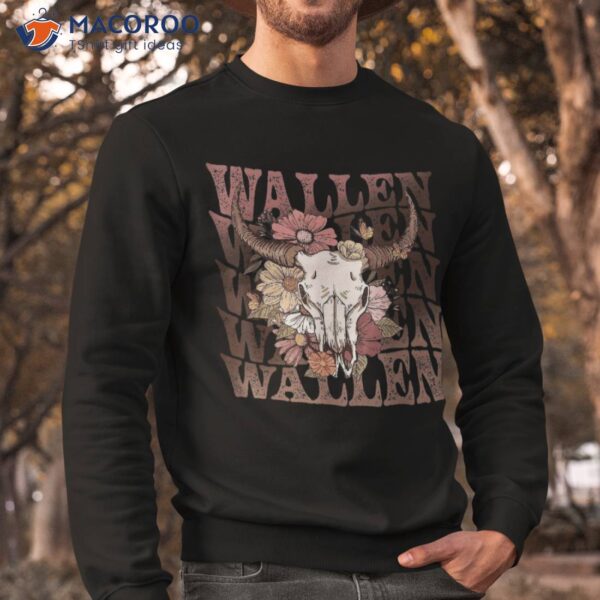 Wallen Western Cow Skull Shirt Kids Gifts