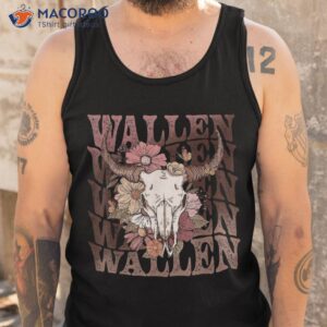 wallen western cow skull shirt kids gifts tank top