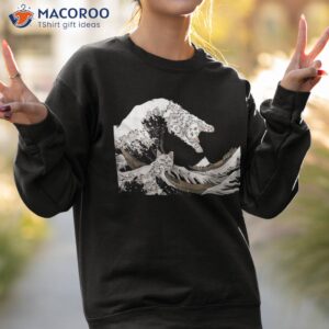 wandering off kanagawa and the wave cat shirt sweatshirt 2