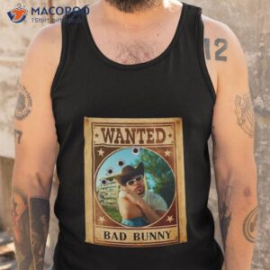 wanted bad bunny graphic shirt tank top