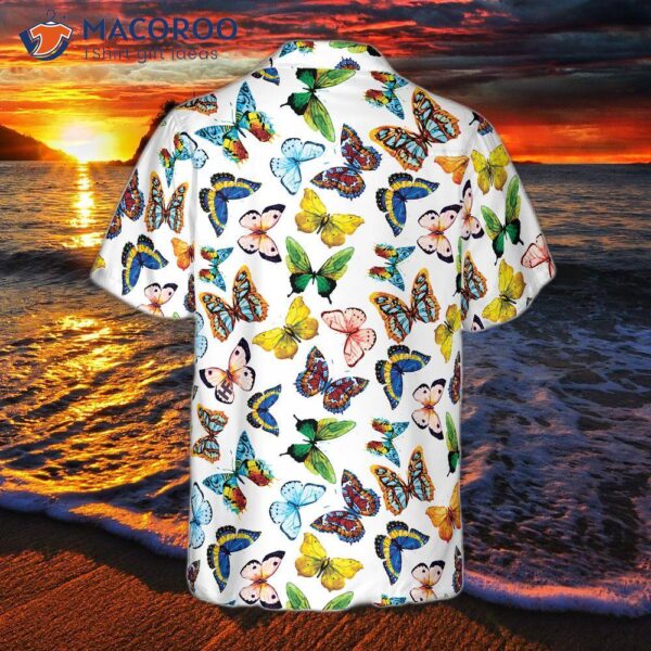 Watercolor Butterfly Hawaiian Shirt