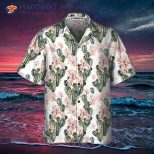 watercolor cactus pattern hawaiian shirt unique shirt for and best gift 2