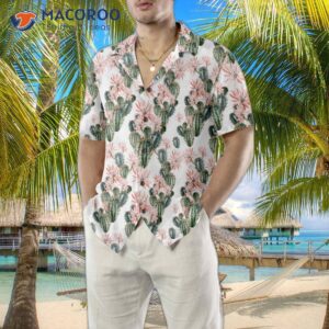 watercolor cactus pattern hawaiian shirt unique shirt for and best gift 4