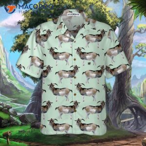 watercolor goat pattern hawaiian shirt funny 3d shirt for 2