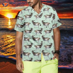 watercolor goat pattern hawaiian shirt funny 3d shirt for 3