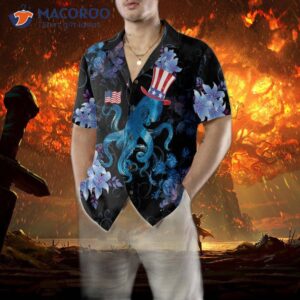 watercolor ocean octopus hawaiian shirt cool shirt for and best print gift 4