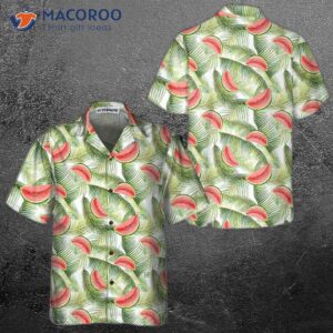 Watercolor Watermelon Tropical Hawaiian Shirt, Cool Shirt For &