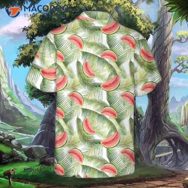 Watercolor Watermelon Tropical Hawaiian Shirt, Cool Shirt For &