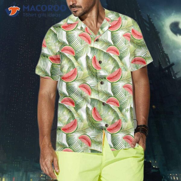 Watercolor Watermelon Tropical Hawaiian Shirt, Cool Shirt For &