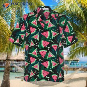 watermelon slices cocktail hawaiian shirt 2