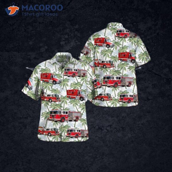 Waukegan, Lake County, Illinois, Waukegan Fire Departt Hawaiian Shirt