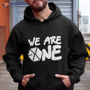 we are one white font exo shirt hoodie