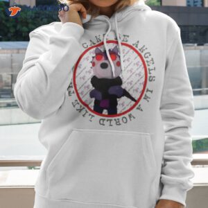 we can t be angels willow wolf roblox piggy shirt hoodie