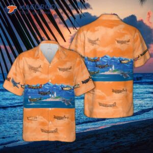 Wear A Hawaiian Shirt Featuring Warbirds And Wwii Planes.