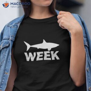 Week Of Shark Funny Sharks Shirt Great Discovery Time
