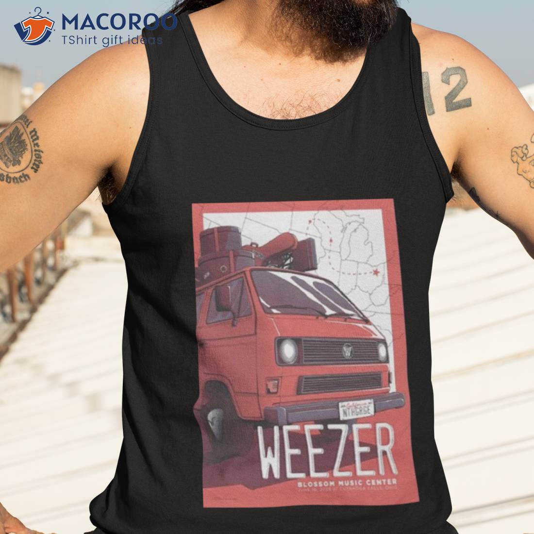 Weezer 2023 Blossom Music Center Oh Poster Shirt Weezer 2023 Blossom Music Center Oh Poster Shirt